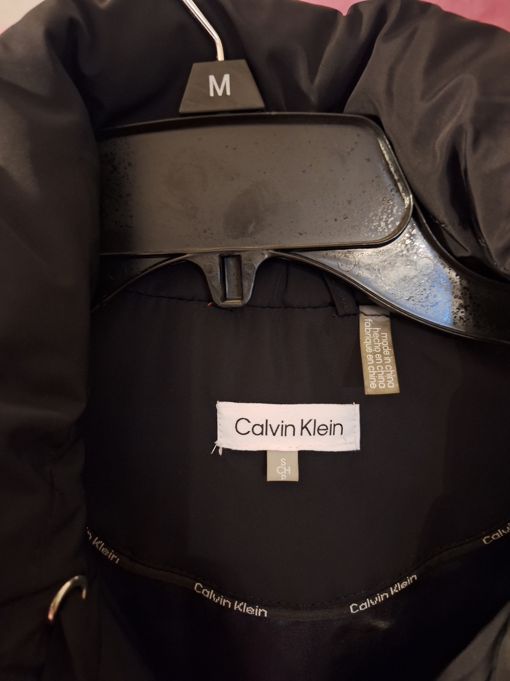 *** 3 for $15*** Calvin Klein Black Quilted Puffer Vest with Logo Trim - Picture 2 of 9
